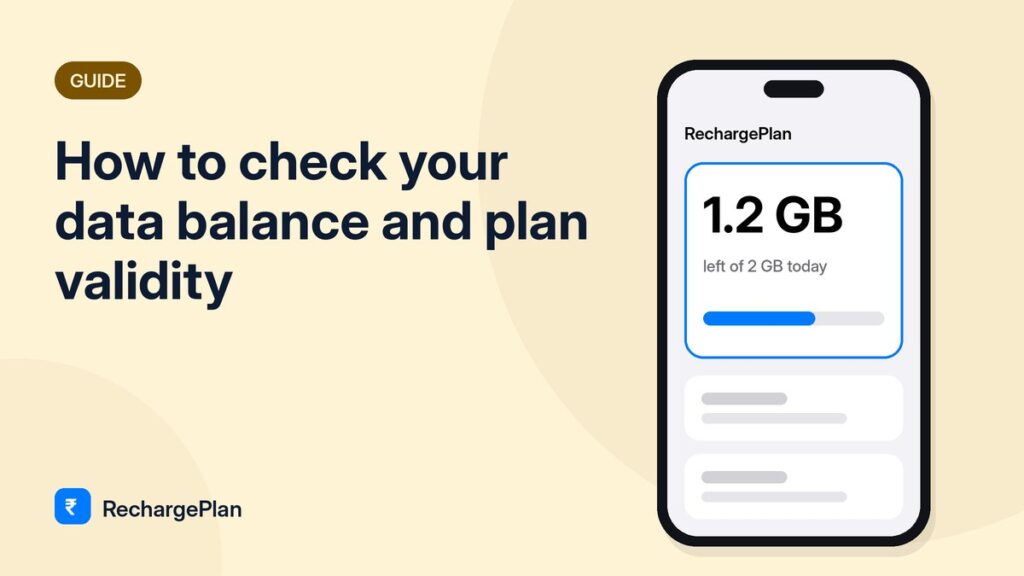 How to check your data balance and plan validity